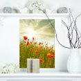 thumbnail image 1 of Design Art - Fleurs de Pavot Rouges dans un Champ Vert, 1 of 3