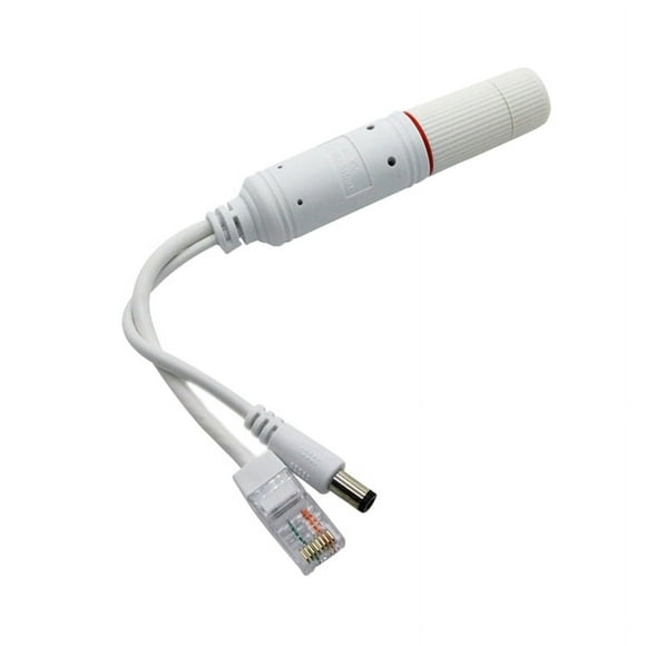 Active 48V to 12V Waterproof PoE Splitter, IEEE 802.3af 10/100Mbps Power Over Ethernet Splitter Adapter for IP Camera