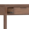 thumbnail image 2 of Hollander 60" Wide Solid Wood Contemporary Console Table in Medium Saddle Brown, 2 of 9