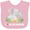 AD-Pink, variant on Inktastic I Love My Big Brother Elephant Family with Flowers Boys or Girls Baby Bib