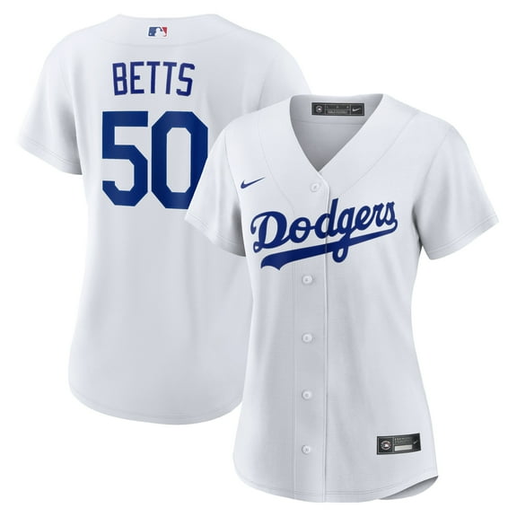 Women's Nike Mookie Betts White Los Angeles Dodgers Home Replica Player Jersey