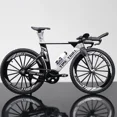 thumbnail image 2 of 1:10 Mini Alloy Bicycle Model Diecast Metal Finger Racing Mountain Bike Folded Cycling Ornaments Collection Toys For Children With foam box B, 2 of 6