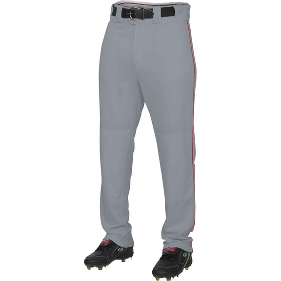 Rawlings Youth Semi-Relaxed Piped Pant | Blue Grey/Scarlet | 2XL