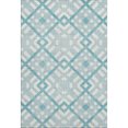 thumbnail image 2 of Addison Rugs Mayfield Washable Transitional Geometric Teal Rectangle Rug, 3' x 5', 2 of 6