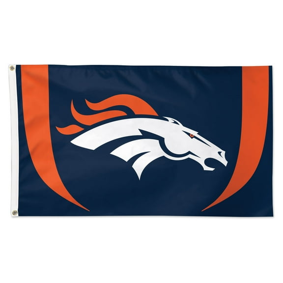 NFL Denver Broncos Vertical Stripes 3' x 5' Deluxe Flag