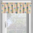 thumbnail image 4 of Ambesonne Hawaiian Valance & Curtain, Ananas Pineapple Palm Tree, 55"x36", Rose and Pale Yellow, 4 of 7