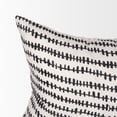 thumbnail image 4 of Mercana Jenna Cream W/ Black Print Linen Lumbar Decorative Pillow Cover, 4 of 10