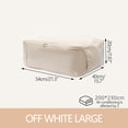 thumbnail image 4 of Bolsa grande para guardar colchas con ventana frontal transparente y cremallera bidireccional. Organizador plegable para mantas, edredones, ropa de cama, sábanas y telas de temporada., 4 of 8