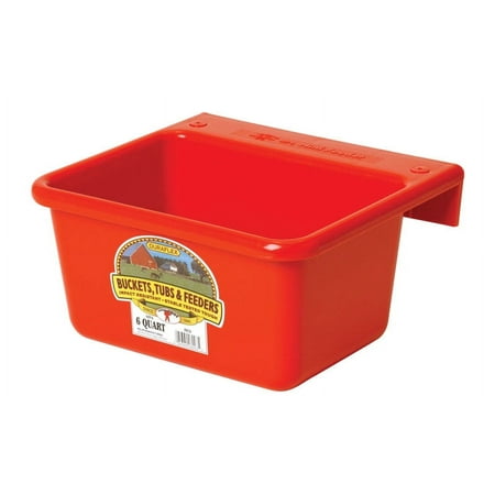 UPC: 0084369060035 | Little Giant MF6RED Hook Over Feeder  6 qt Volume  DuraFlex Plastic  Red