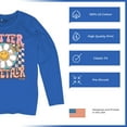 thumbnail image 6 of Better Together Women's Long Sleeve T-shirt Vintage Retro Boho Style 70s Floral Vibe Hippie Peace Love Friendship Bohemian, 6 of 7