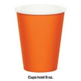 thumbnail image 2 of Party Central Disposable Paper Drinking Party Tumbler Cups - 9 oz. - Sunkissed Orange - Club Pack of, 2 of 2