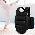 thumbnail image 1 of Karate Guard Chest Adjustable Protection Pad Rib Equipment Mma Taekwondo Protector Vest for Adults Kids, Martial Arts, Sanda, 1 of 10