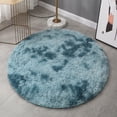 thumbnail image 3 of Nvzi -b Bathroom Rug Mat , Non-Slip Plush Shaggy Bath Carpet, Machine Wash Dry, Bath Mats for Bathroom Floor, Tub and Shower, Bathroom Runner Bathmat Accessories Decor 31*31inch (Dark Green), 3 of 4
