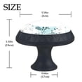 thumbnail image 4 of 4 Pcs Dragonflies Flower Knobs for Kitchen Cabinet Cupboard Dresser Bookcase Drawer Pulls Handles Round Home Decor, 4 of 7