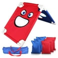 thumbnail image 1 of Graflsoa Jeu de Lancer Double Face avec Construction en PVC/PE, Comprend Plaque de Lancer, Sacs de Haricots, Tuyaux et Sac de Rangement pour Amusement Intérieur/extérieur, 1 of 6