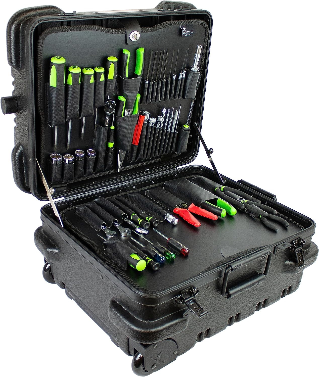 Rolling Tool Case with 2 Tool Pallets