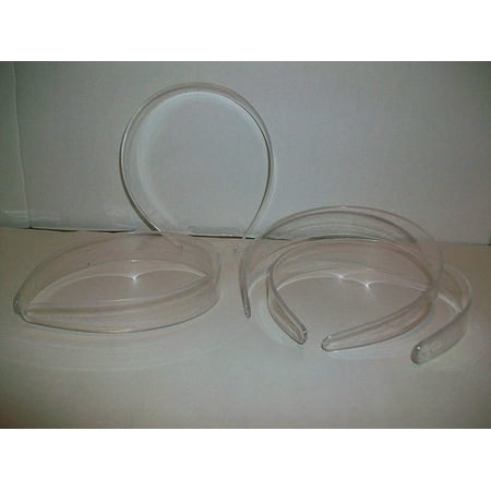headbands clear plastic wide inch crafts mjs mj packages pcs transparent craft accessories hair