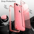 thumbnail image 6 of JETech Glitter Case for iPhone 8 Plus/7 Plus, 5.5-Inch, Bling Sparkle Shockproof Phone Bumper Cover, Cute Sparkly for Women and Girls (Red), 6 of 7