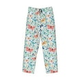 thumbnail image 6 of Uemuo Butterflies Pattern Men's Wide Leg Palazzo Lounge Pants with Pockets Light Weight Loose Comfy Casual Pajama Pants-, 6 of 9
