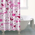 thumbnail image 4 of Pink Breast Cancer Shower Curtain 36"x72" ,Bathroom Decorative Shower Curtains Set with 12 Hooks,Modern Waterproof Washable Shower Curtain, 4 of 6