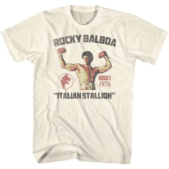 Rocky Stallion Natural Adult T-Shirt 4Xl