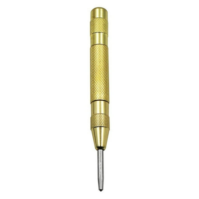 Kenally Perforadora central con resorte automático, rompedor, metalúrgica, cincel para peletería, herramienta de mano para artesanos, hogar Herramientas y ferretería Oro sin cabeza Kenally TO008579-01B