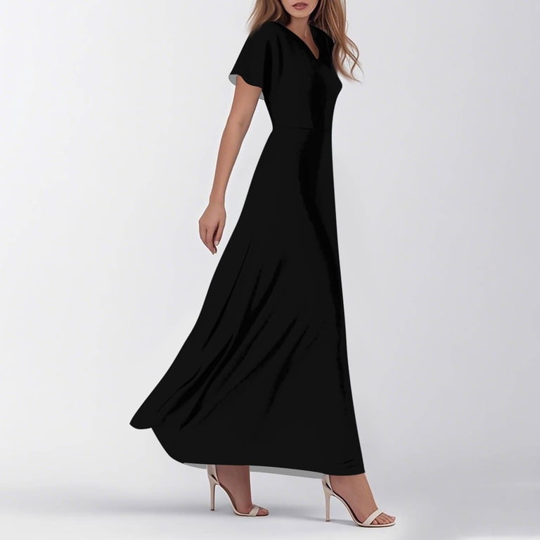 womens black short dress Black Sleeveless Short Dress With Pockets