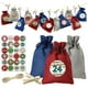 thumbnail image 3 of Juego de 24 bolsas de regalo con calendario de adviento, calendario de adviento navideño DIY, muñeco de Papá Noel, regalo de Navidad para niños, 3 of 5