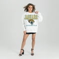 thumbnail image 2 of Women's Gameday Couture  White Jacksonville Jaguars  Sunday Drives Oversized Crewneck Pullover Sweatshirt, 2 of 7