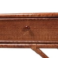 thumbnail image 6 of bali & pari Brier Marbled Tortoise Natural Rattan Console Table, 6 of 10
