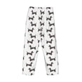 thumbnail image 5 of Goofa Dachshund Dog Puppy Printed Soft Pajama Pants for Men, Wide Leg Comfy Casual Lounge Yoga Pants-Medium, 5 of 9