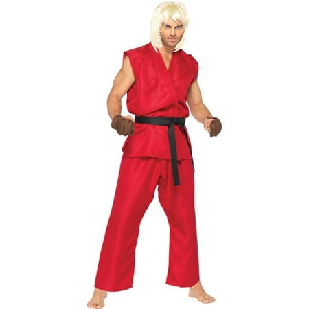 Morris Costumes UASF85082SD Street Fighter Ken Adult Costume, Small & Medium