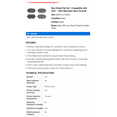thumbnail image 2 of Rear Brake Pad Set - Compatible with 2021 - 2024 Mercedes-Benz GLA250 2022 2023, 2 of 2