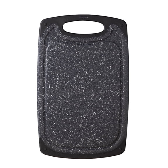 A Small Plastic Cutting Board With Juice Groove Non Slip For Kitchen Dishwasher Safe 9.8X5.9 Inch