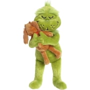 Aurora Whimsical Official Holiday Hugs Grinch & Max Stuffed Animal Plush, 12"