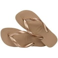 thumbnail image 3 of Havaianas Top Tiras Women's Flip Flop Sandals - Rose Gold, 6, 3 of 4