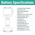 thumbnail image 3 of 12V 20Ah LiFePO4 Battery, up to 2000 Deep Cycles for Solar Power, Outdoor Camping, Fish Finders, Lighting, Off-Grid, 20A BMS, 3 of 9
