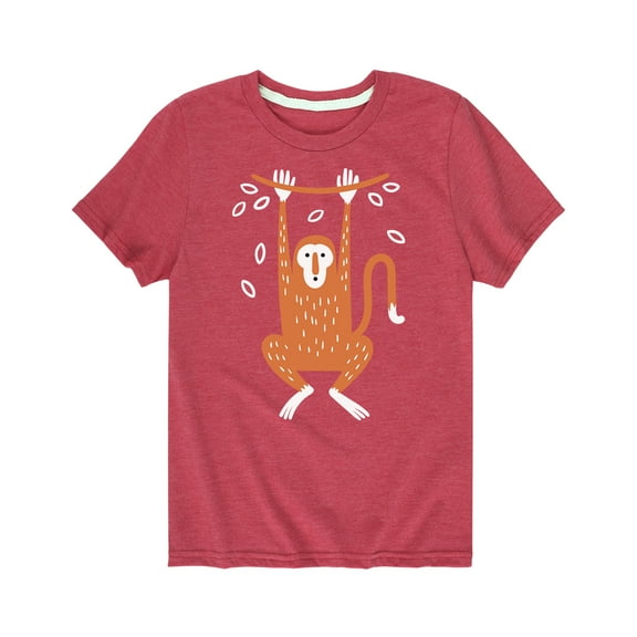 Instant Message - Hanging Monkey Top Hit  - Toddler Short Sleeve Tee