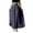 Gray, variant on Womens Wide Leg Pants Relaxed Fit Chiffon Palazzo Comfy High Waist Skirt Pants Solid Color Daily Flowy Trousers White XL