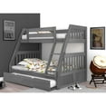 thumbnail image 2 of OS Home and Office Furniture 3219TRU-22 Solid Pine Bunk Bed in Charcoal Gray, 2 of 6