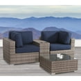 thumbnail image 4 of Living Source International Wicker/Rattan 2 - Person Seating Group with Sunbrella Cushions Taupe, 4 of 5