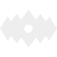 thumbnail image 4 of 20"W x 13 3/8"H x 3"ID x 6 1/4"C x 1"P Zoe Architectural Grade PVC Contemporary Ceiling Medallion, 4 of 11