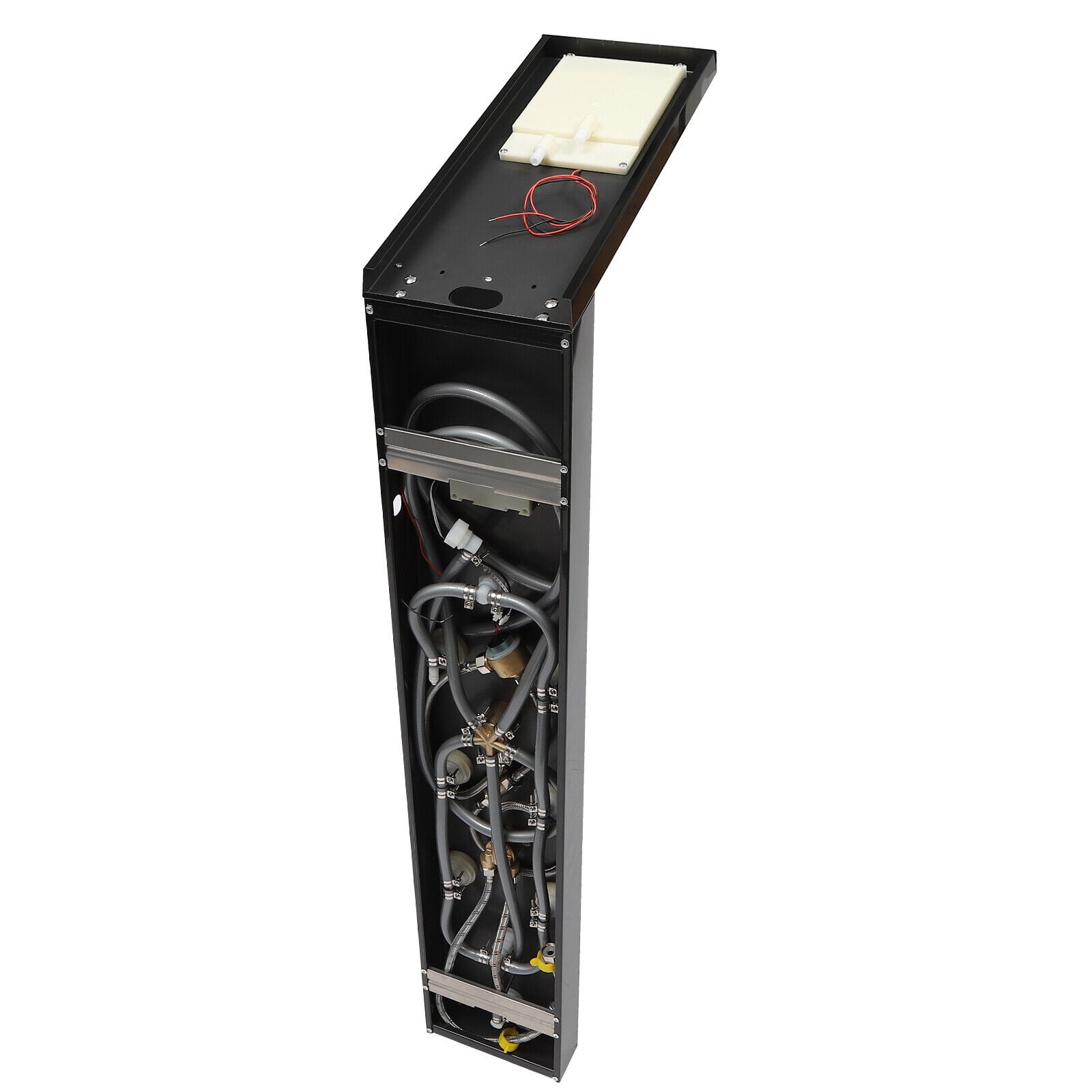 Shower Panel Tower System Stainless Steel Rain Massage Full Body Shower System Hydroelectricity Display w/Jets