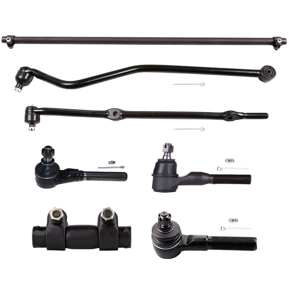 ECCPP 7PCS Front Suspension Kit for 1997-2006 for Jeep Wrangler 1997-2006 for Jeep TJ Outer Tie Rod End Inner Tie Rod End