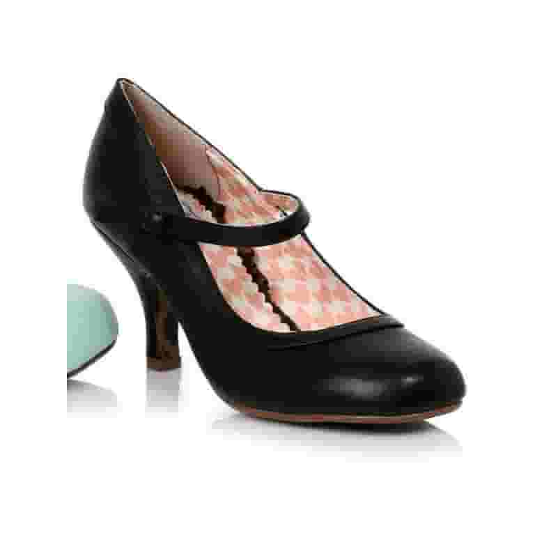 ★DE MERIEL★ Betty PetitSilver BETTYPETIT BP320-BETTIE, 3'' Retro Mary Jane Heel Shoes - Walmart.com