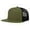 Loden/ Black, variant on Richardson - Wool Blend Flat Bill Trucker Cap - 511 - Loden/ Black - Size: Adjustable