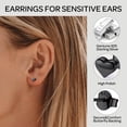 thumbnail image 4 of ChicSilver Heart Stud Earrings for Women 925 Sterling Silver Anniversary Birthday Gift Ideas for Wife Mom Her, 4 of 10