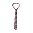 thumbnail image 3 of Modern Necktie, Brush Strokes with Dots Art, Dress Tie, 3.7", Quartz and Multicolor, by Ambesonne, 3 of 3