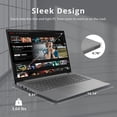 thumbnail image 3 of Lenovo Ideapad 3 15.6" FHD IPS Anti-Glare Touch Laptop, Intel Core i3-1115G4, 16GB DDR4, 2TB Storage (1TB SSD+1TB Docking Station Set), 720p HD Camera with Privacy Shutter, WiFi 6, Win 11 Pro, Gray, 3 of 10