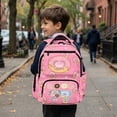 thumbnail image 4 of Jeiento Donut Axolotl Kids School Backpack for 8-14 Year Old Girls Water-Resistant Large Capacity 17 Inch Bookbag for Elementary School, Travel, Hiking, 4 of 7